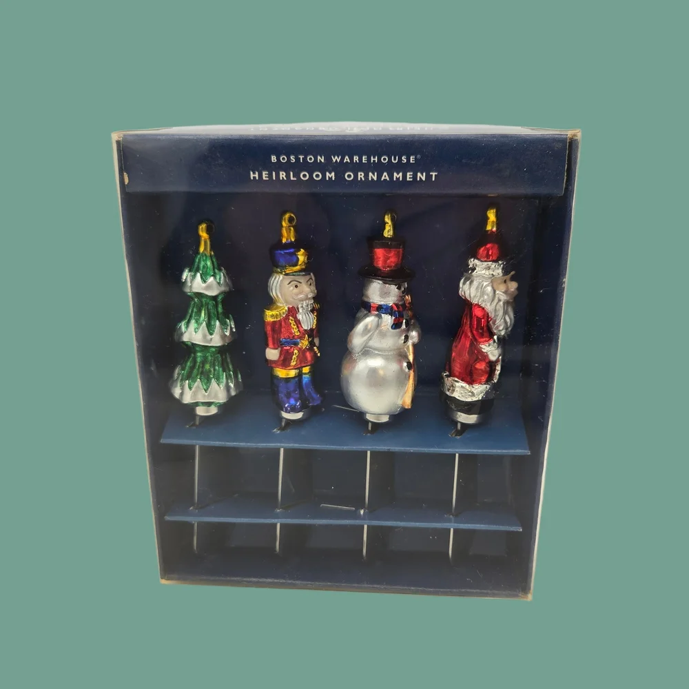 Vintage Boston Warehouse Heirloom Ornament Spreaders Christmas Holidays Festive